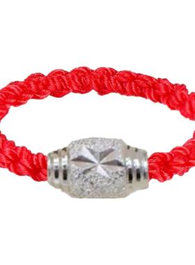 手工编织情侣饰品礼物转运珠戒指