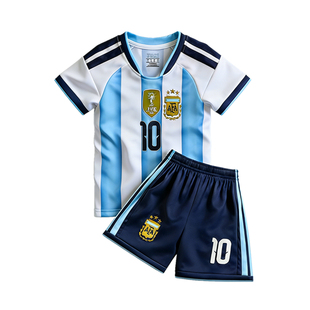 美加墨世界杯足球服套装定制阿根廷葡萄牙男女童速干球衣德国巴西