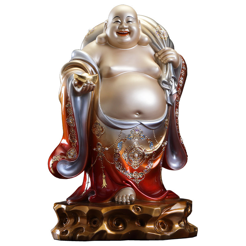 纯铜弥勒佛菩萨大肚客厅招财笑佛