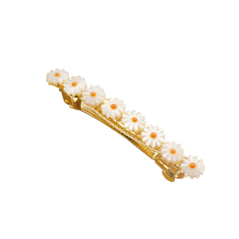 雏菊春夏系列—大版弹簧夹法式可爱浪漫休闲出游饰品手工珠宝发夹