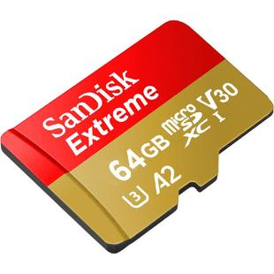 SanDisk闪迪64g无人机TF卡micro sd卡存储卡gopro运动相机卡高速