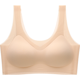 六只兔子无尺码背心吊带内衣女小胸聚拢无痕舒适薄款文胸罩无钢圈