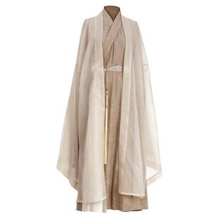 【子后•逐游】原创宋制棉麻宽袖交领长衫褙子春夏薄款三件套汉服