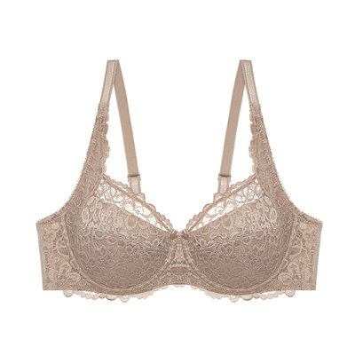 大码薄款透气收副乳全罩杯文胸