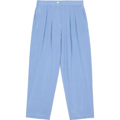 双绉褶裥休闲通勤松锥裤