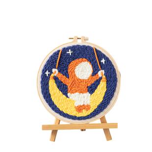 俄罗斯戳戳绣diy手工绣材料包针儿童初学者戳戳乐毛线画装饰画