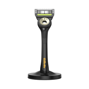 吉列极光NBA湖人队剃须刀五层刀架刀头锋速5刮胡刀磁力底座正品