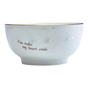 天顺陶瓷饭碗家用金边米饭碗沙拉碗餐具碗中式吃饭瓷碗高级感面碗