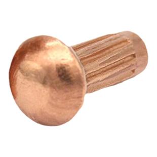 标牌铆钉 紫铜铆钉 GB827滚花铭牌实心半圆头大头铆钉M2M2.5M3M4