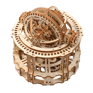 球形陀飞轮计时器木质手工拼装机械传动模型创意教玩具时间的速度
