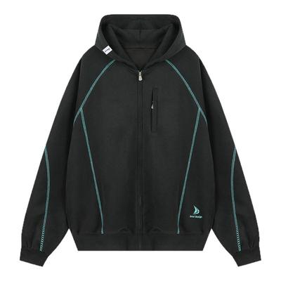 420g重磅灰色连帽开衫卫衣