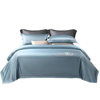 富安娜富安娜120支长绒棉四件套纯棉床单裸睡被套轻奢感床上用品