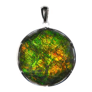 瓦萨比加拿大天然斑彩石原石12-38mm大卫星彩色宝石吊坠项链男女