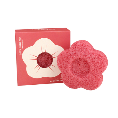 小红花柔软洁面扑蒟蒻洗脸海绵