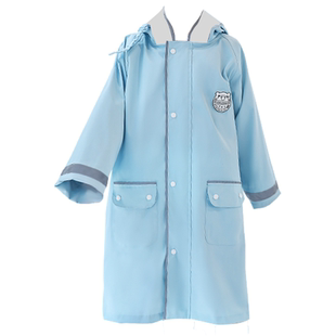 中学生雨衣男童上学专用带书包位长款全身防暴雨女孩雨披儿童雨具