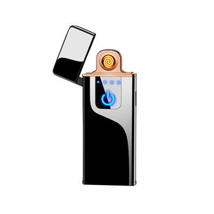 指纹感应打火机无声超薄防风个性点烟器usb充电创意潮女生送男友