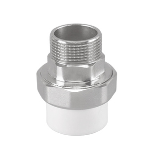 PPR热熔内外丝活接直接4分6分1寸2寸3寸暖气水管配件内外牙铜接头