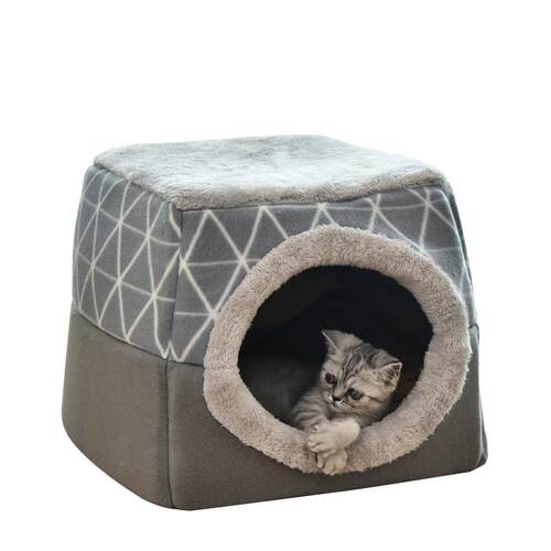 猫窝冬季保暖封闭式安全感猫咪用品睡窝冬季猫别墅狗窝四季通用