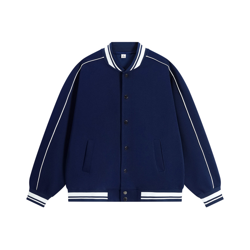 秋冬季卫衣棒球服印字logo纯棉立领工作服聚会班服团队工衣外套
