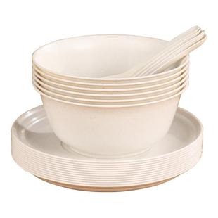 一次性碗筷食品级家用加厚耐高温塑料碗餐碗筷子杯子套装整箱批发