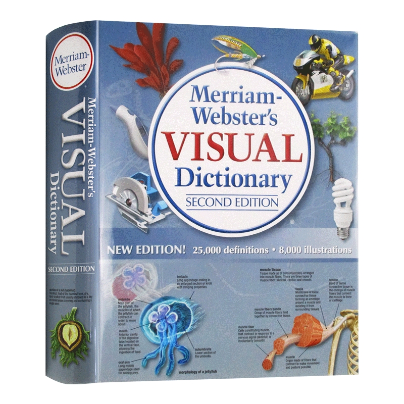 韦氏英语图解词典 英文原版 精装学习工具书 Merriam Webster's Visual Dictionary 图片词典 第2版升级版 英文版进口原版书籍