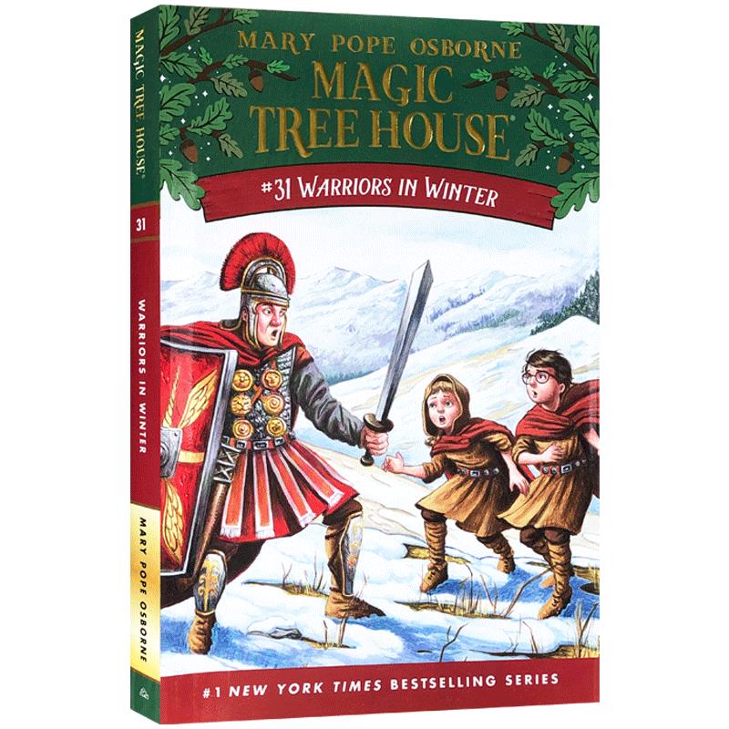 精装神奇树屋 31 The Magic Tree House英文原版Warriors In Winter美国中小学生推荐课外阅读读物儿童桥梁章节书籍英语小说进口书