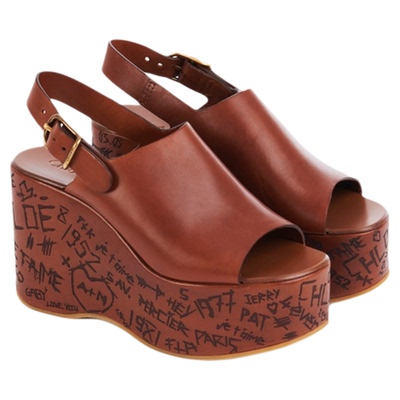 Chloe蔻依春夏MAXIME坡跟凉鞋