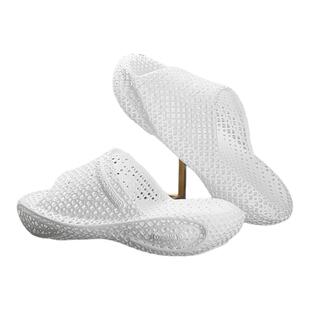 3D打印拖鞋男女士2025新款室内家居透气防滑防臭外穿厚底浴室凉拖