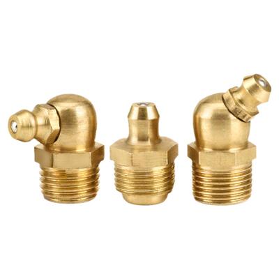 国标黄油嘴黄铜挖掘机叉车油枪头