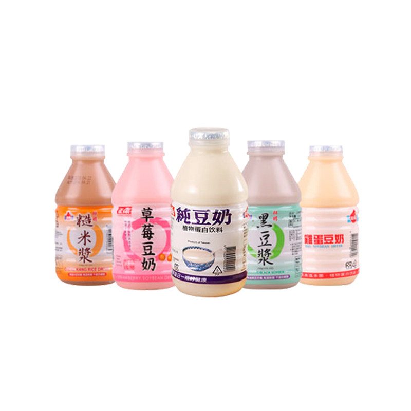 台湾进口正康纯豆奶330ml草莓