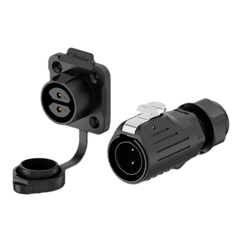 免焊接大电流防水连接器EW-LP20塑料款2/3/4/5/7芯螺钉接线航空插
