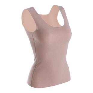 【清仓】Bonny/博尼无痕保暖背心加厚加绒打底上衣双面绒女多暖