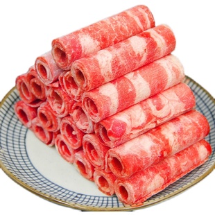 内蒙古羊肉卷2斤新鲜冷冻涮羊肉火锅食材 整条小肥羊羔卷可代切片