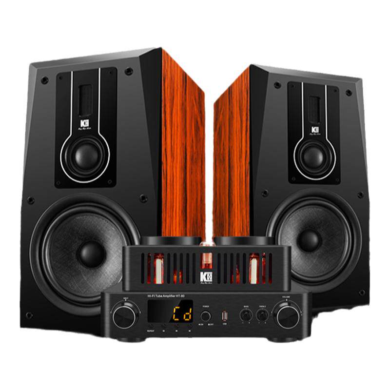 kinghopeA-8胆机组合音响8寸三分频功放机发烧级hifi书架音箱套装
