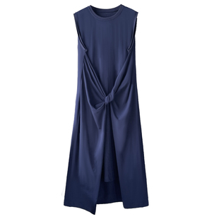 杨凯雯明星同款无袖针织连衣裙女夏新款法式气质高级名媛礼服长裙