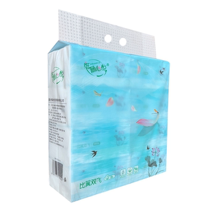 纸随心悦 抽纸家用5层加厚纸巾餐巾纸卫生纸可湿水面巾纸整箱批发