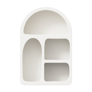 奶油风杯子收纳置物架桌面咖啡水杯架子置物架餐桌收纳拱形洞穴柜