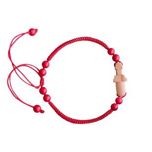 纯手工真品迷你小桃木剑婴儿红绳手链手串儿童吊坠随身携带小挂件