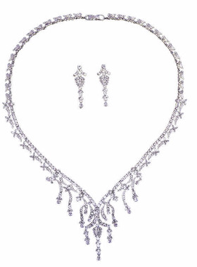 新娘锆石简约女项链晚宴配饰