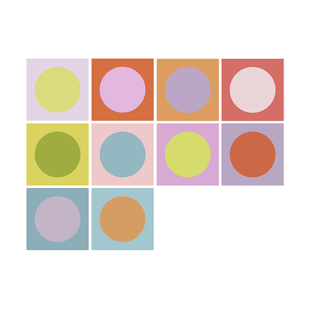 孟菲斯彩色瓷砖贴纸厨房防油贴纸自粘耐高温防水防油污橱柜油烟机