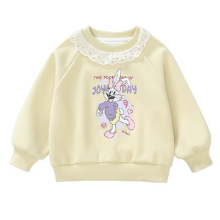 女童春装卫衣2026新款儿童洋气时髦衣服女宝宝春秋季甜美韩系上衣