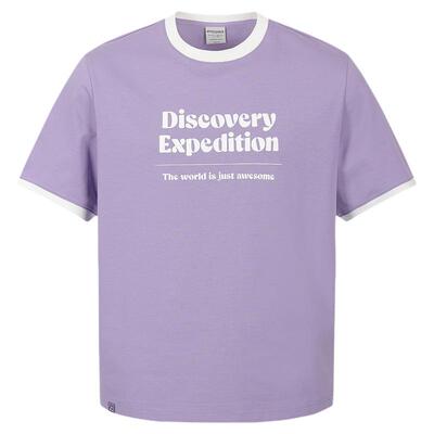 Discovery探索户外防晒印花撞色短袖T恤男女同款26夏季新品RS8R