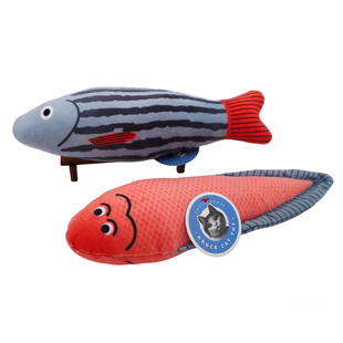 猫玩具海洋鱼小猫自嗨解闷薄荷棉质宠物猫咪啃咬自娱自乐耐咬响纸