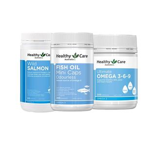 HealthyCare澳世康深海鱼油胶囊成人高浓度omega3非鱼肝油中老年