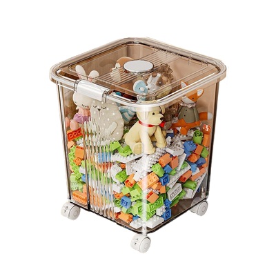 透明玩具收纳箱多功能零食整理箱大容量超大衣物塑料置物筐收纳桶