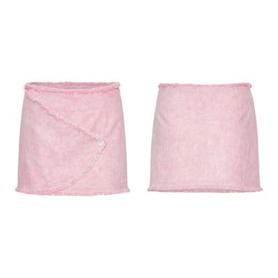 palavas甜酷高腰牛仔A字裙