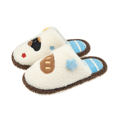 可爱腊肠狗棉拖鞋情侣家居毛绒拖
