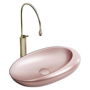 蛋形异型彩色艺术台上盆陶瓷一体洗手盆单盆阳台卫生间洗漱洗脸盆