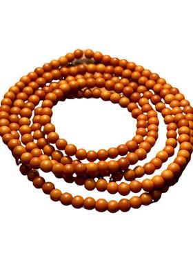 小圆珠108橄榄核手串男士手链隔珠配件脖挂文玩项链绳散珠小米珠