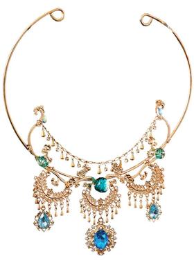 异域敦煌项圈华丽蓝色水钻